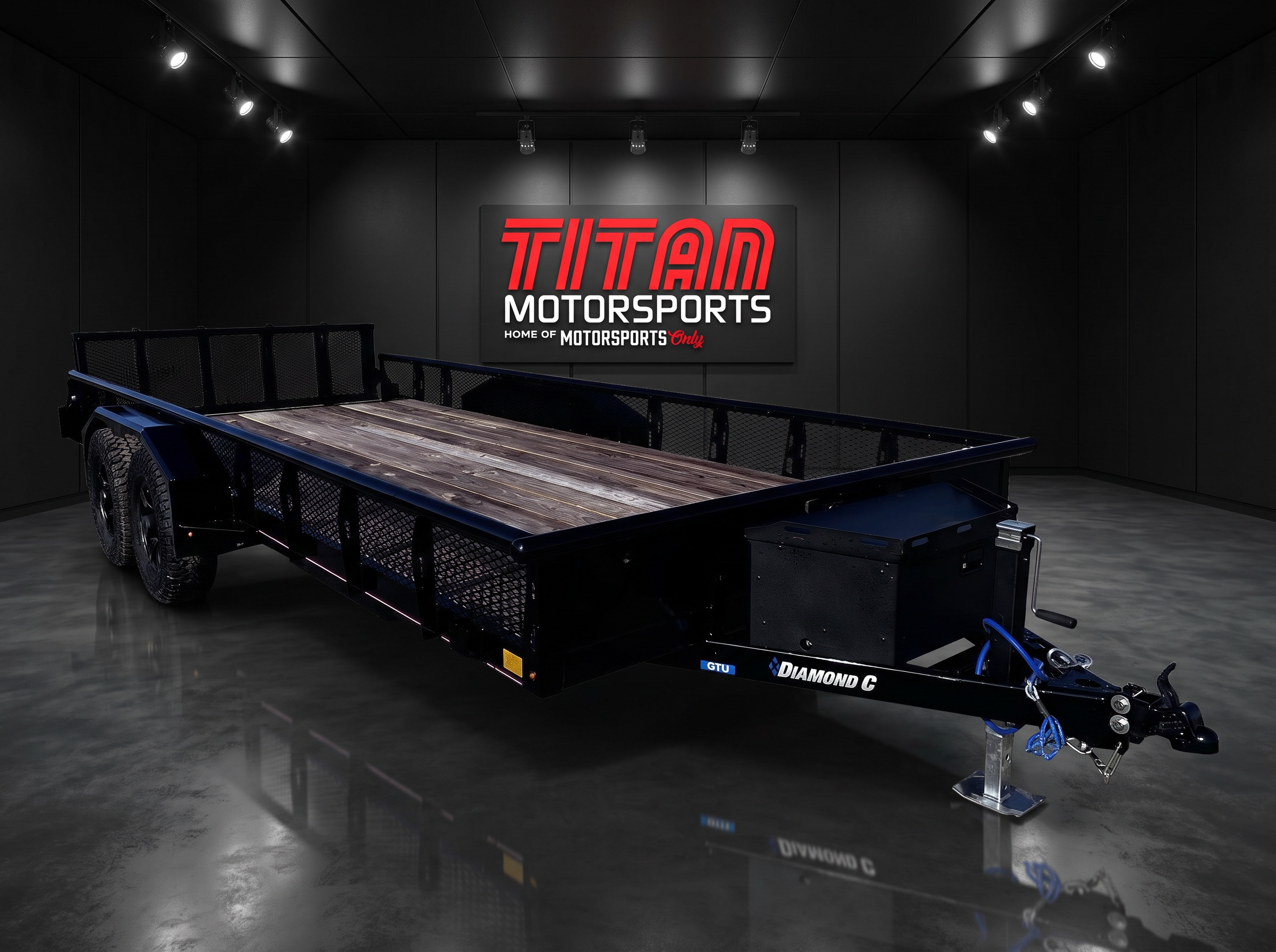 Diamond C 16' + 2' BT Utility Tandem 3.5K Trailer